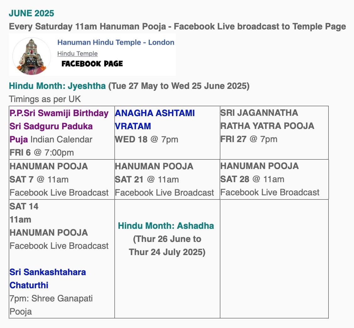 London Events Calendar June 2025