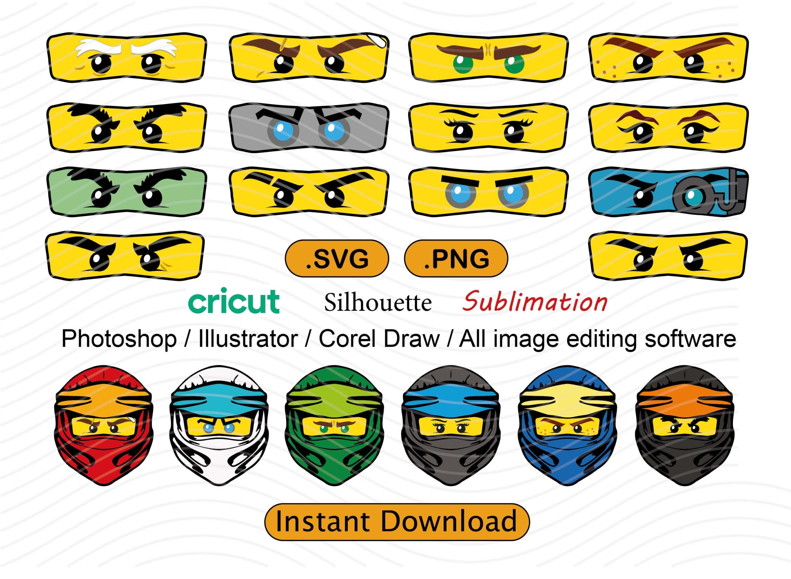 Ninjago Eyes Etsy