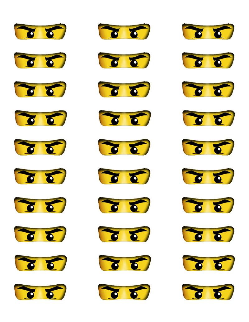 Ninjago Lollipops And Printable Ninjago Eyes Worksheets Library