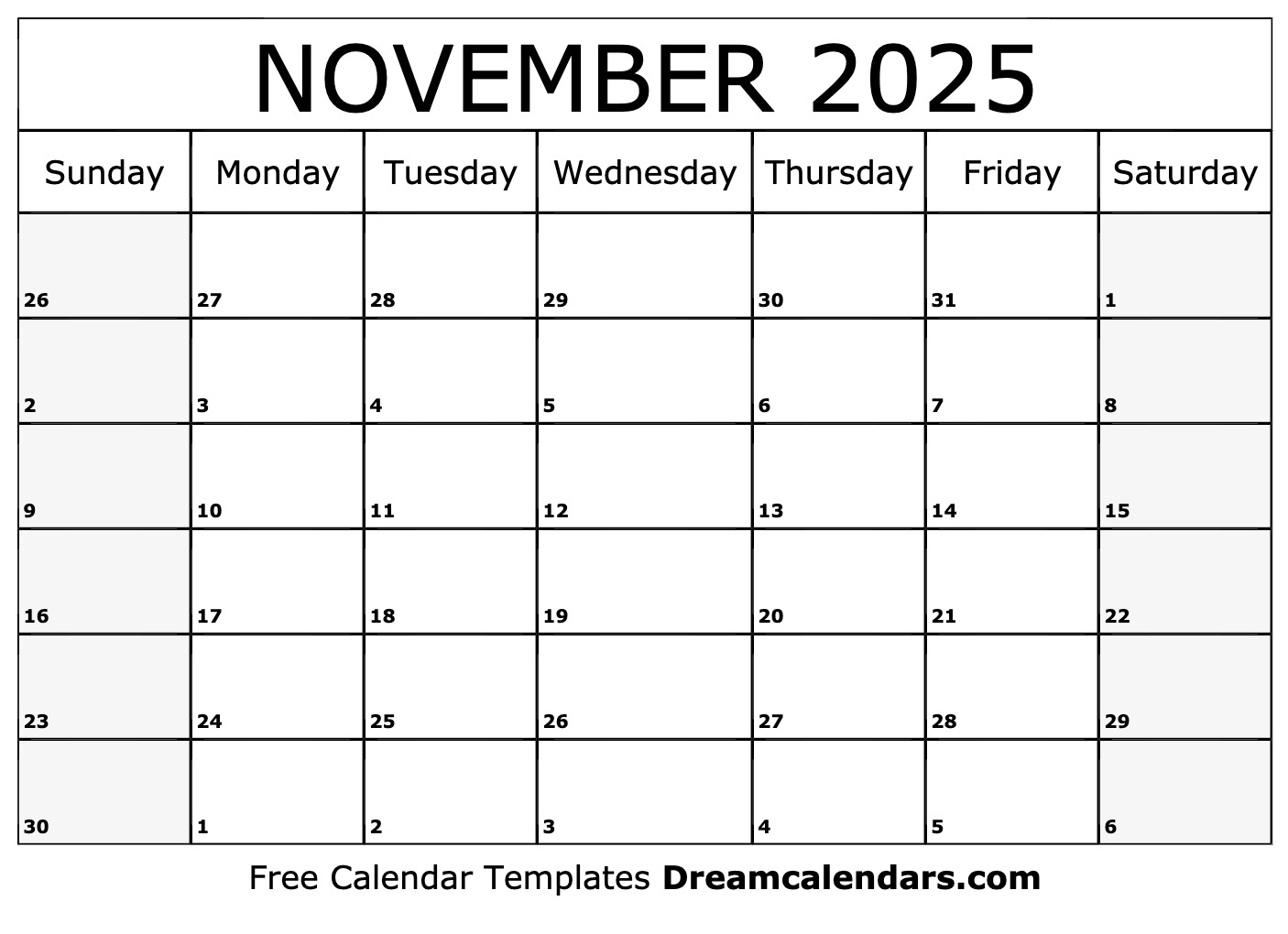 Calendar November 2025 With Holidays Calendar November 2025 With Holidays