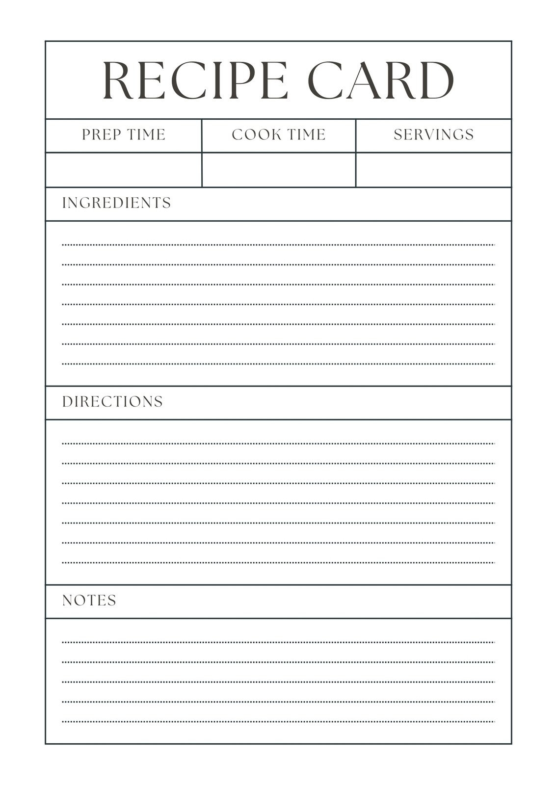 Page 2 Free Custom Printable Recipe Card Templates Online Canva