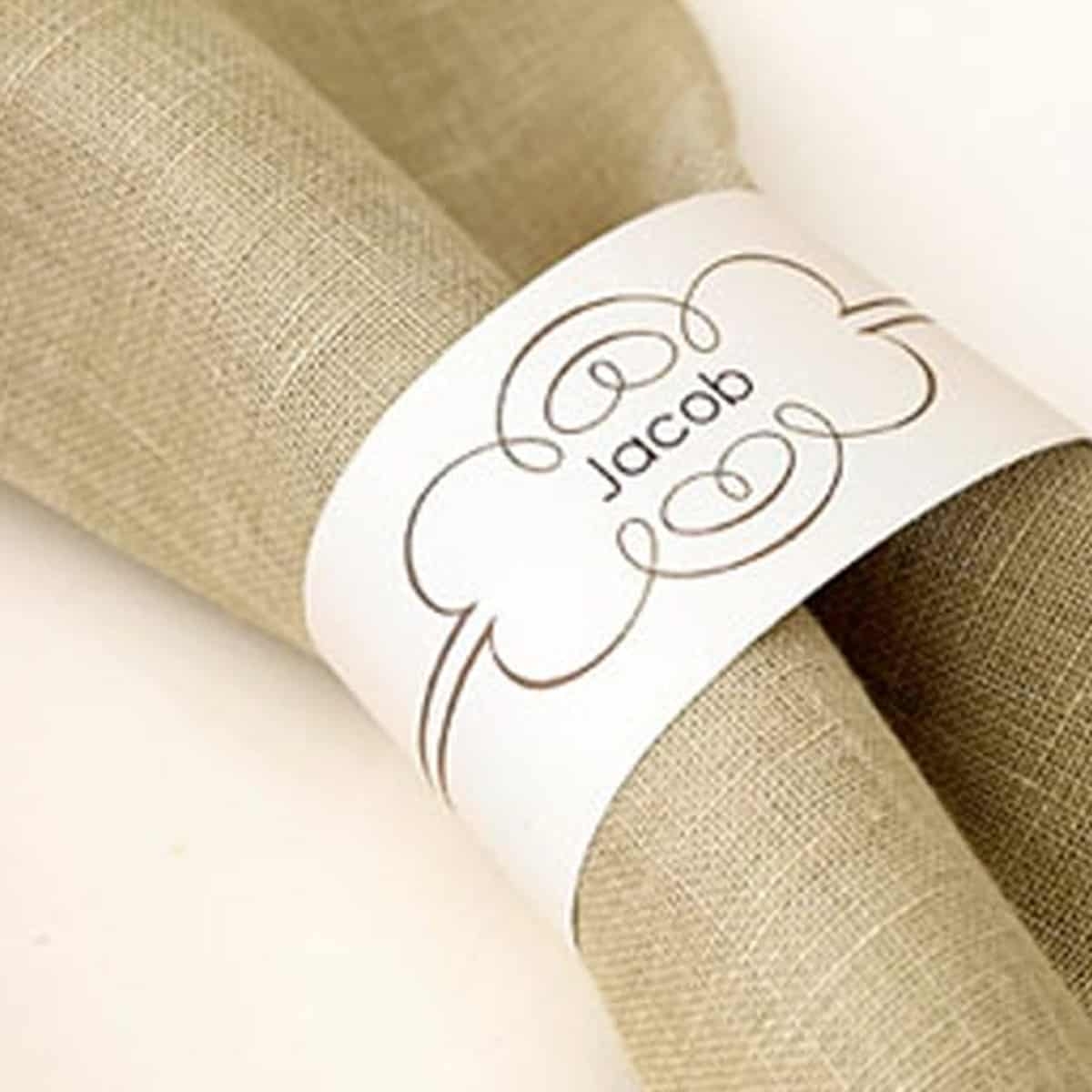 Paper Napkin Rings You Can Print At Home Thoughtfully Simple