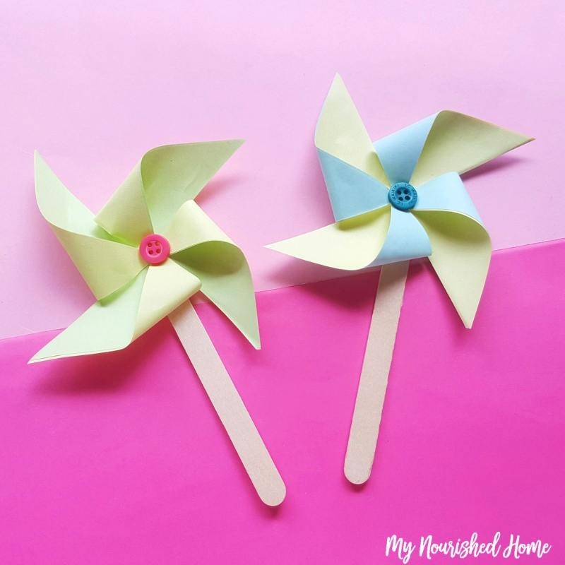 Paper Pinwheel Craft For Kids My Nourished Home