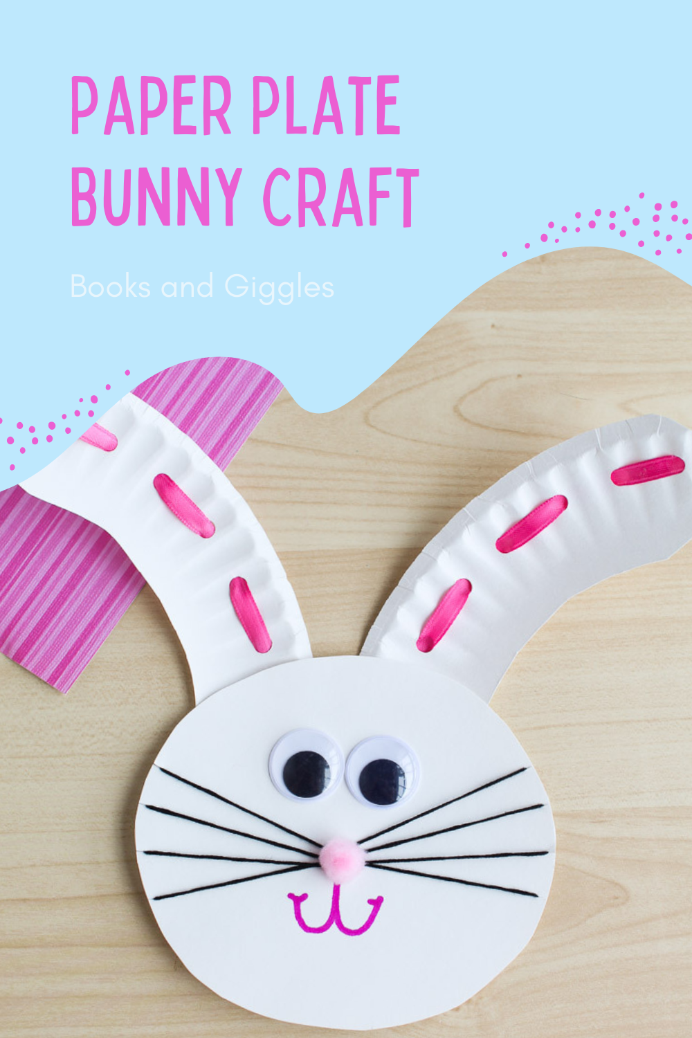 Paper Plate Bunny Craft with Free Template 
