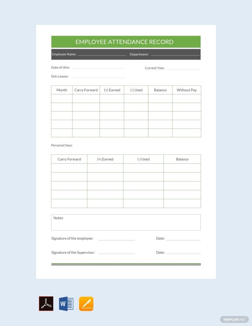 Personnel Record Form Template In PDF Pages Word Google Docs Download Template Personnel Record Form Template In PDF Pages Word Google Docs Download Template