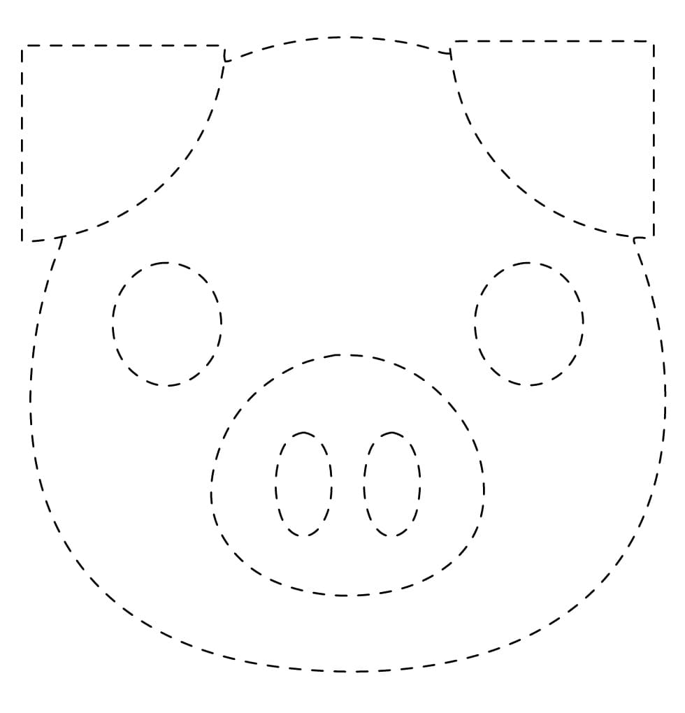 Free Printable Pig Face Template