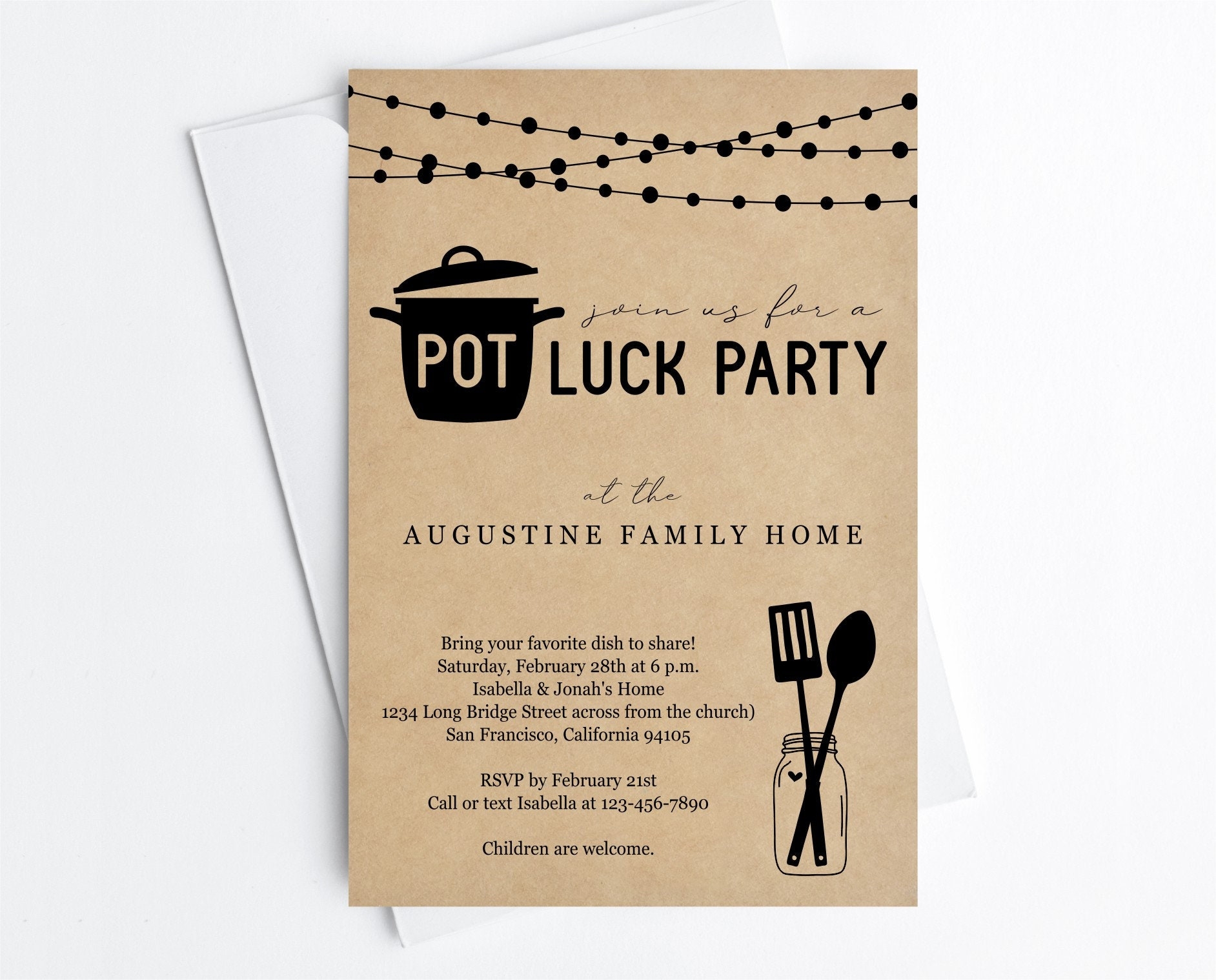 Free Printable Potluck Invitation Templates