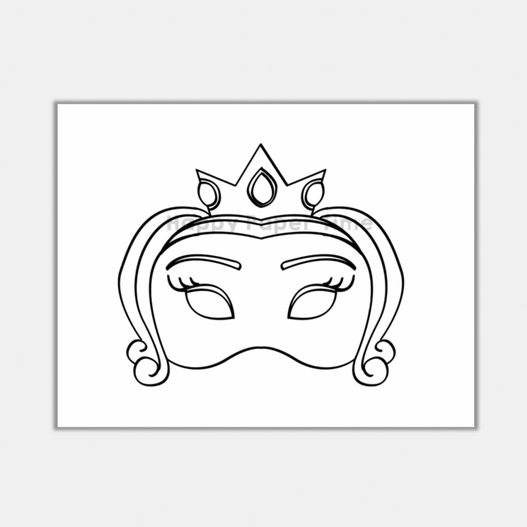 Princess Paper Mask Printable Fairytale Coloring Craft Activity Costume Made By Teachers