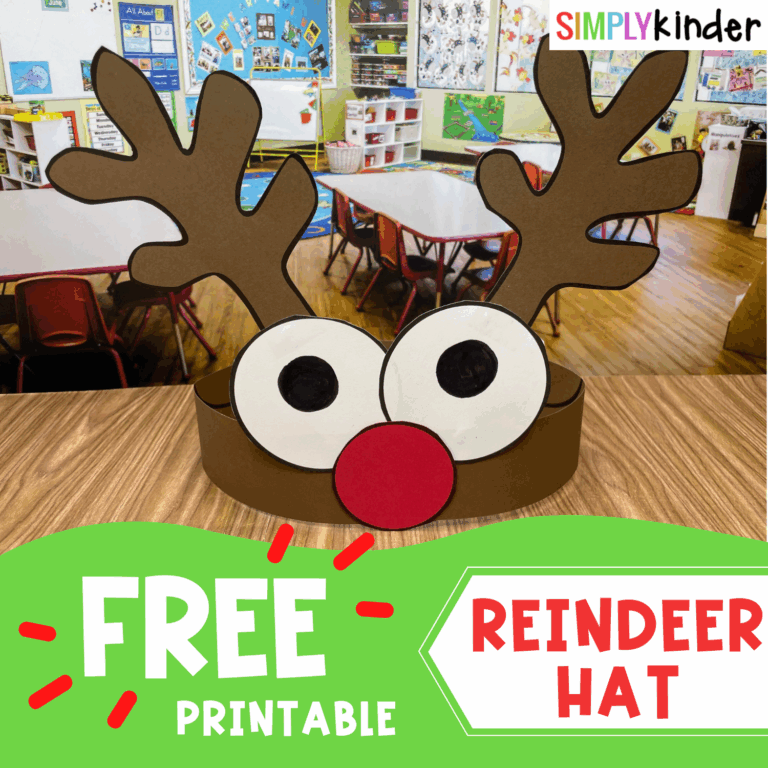 Reindeer Hat Free Printable Simply Kinder