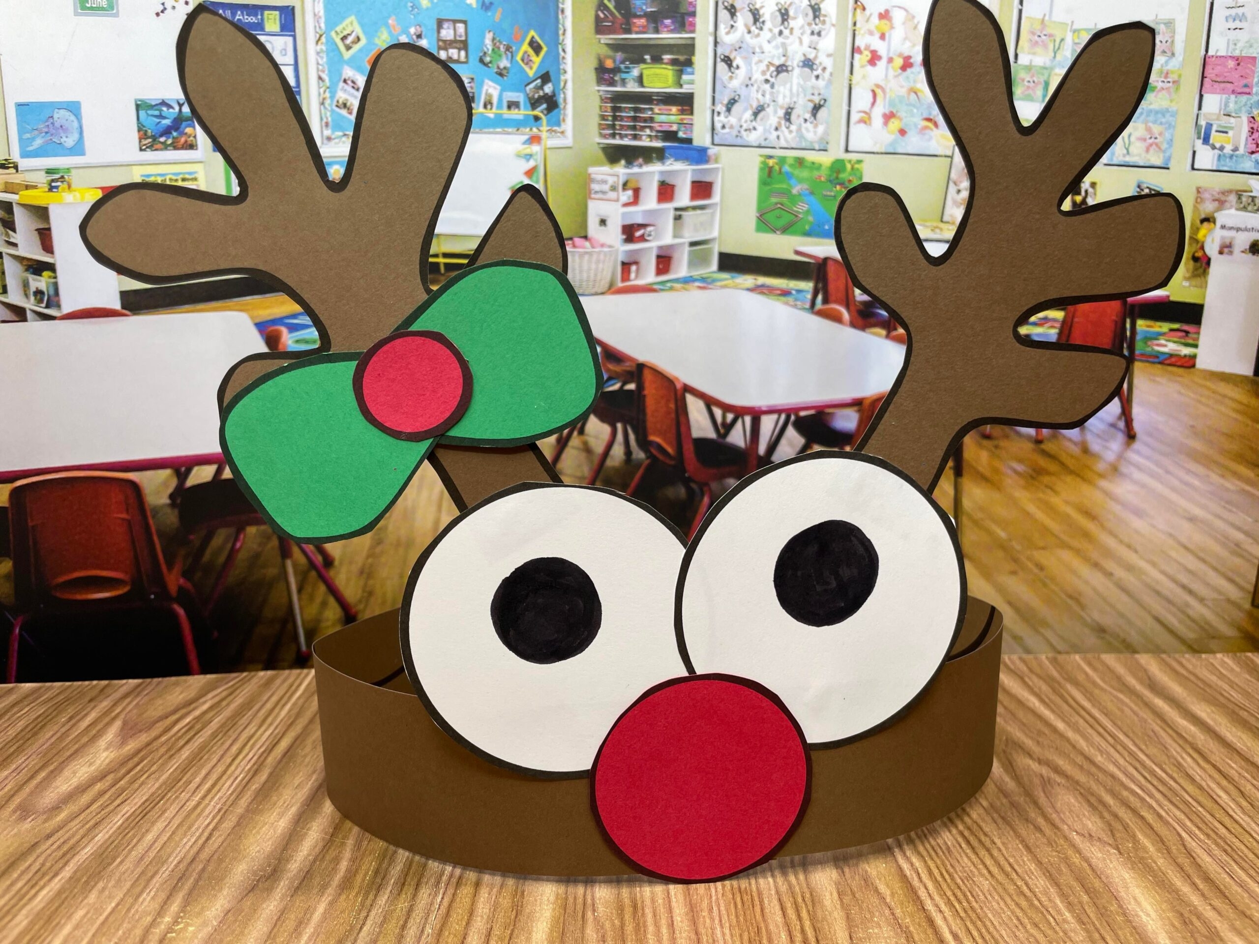 Reindeer Hat Free Printable Simply Kinder