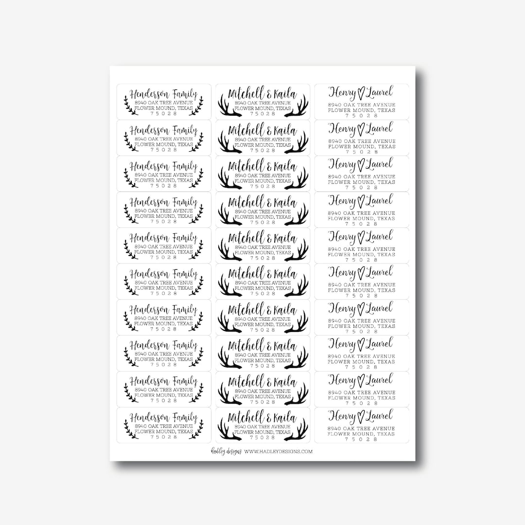 Return Address Labels Templates Printable Return Address Labels Wedding Return Address Labels Oil Address Return Labels Editable Label Etsy