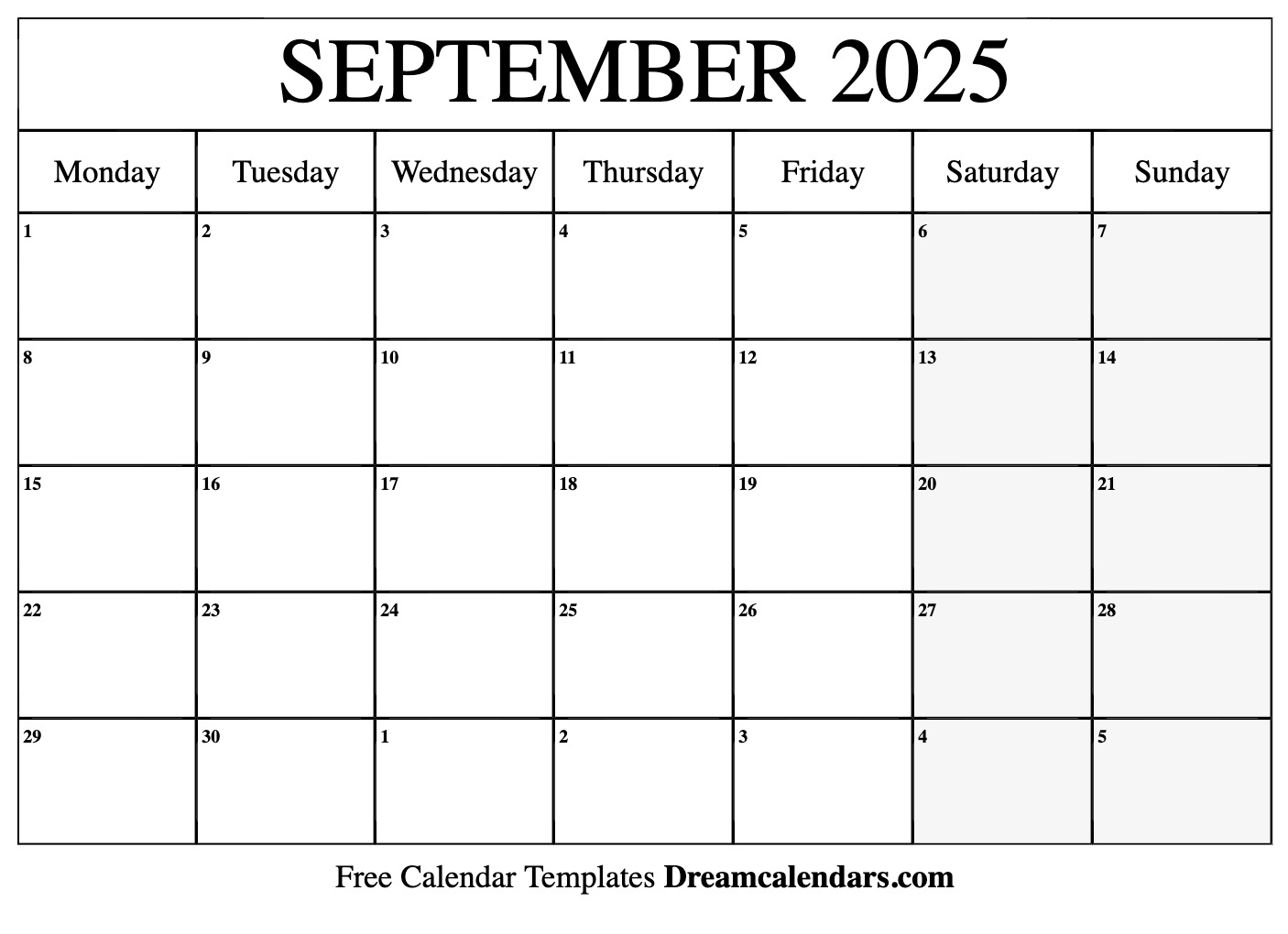 September 2025 Calendar Free Printable With Holidays And Observances September 2025 Calendar Free Printable With Holidays And Observances