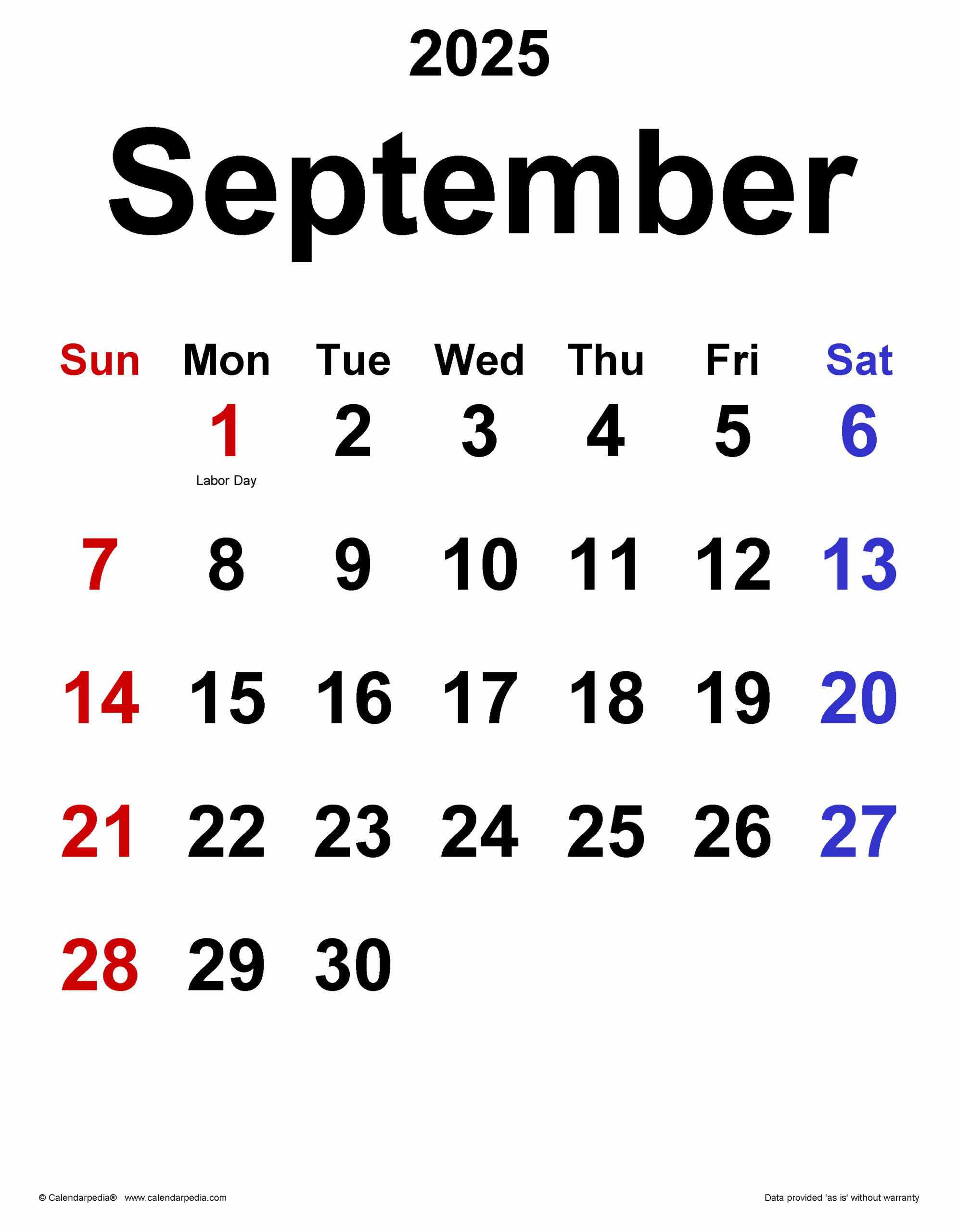 September 3rd 2025 Calendar September 3rd 2025 Calendar