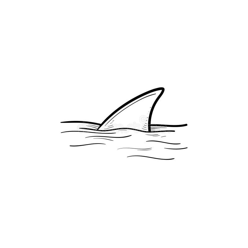 Shark Fin Outline Stock Illustrations 3 452 Shark Fin Outline 