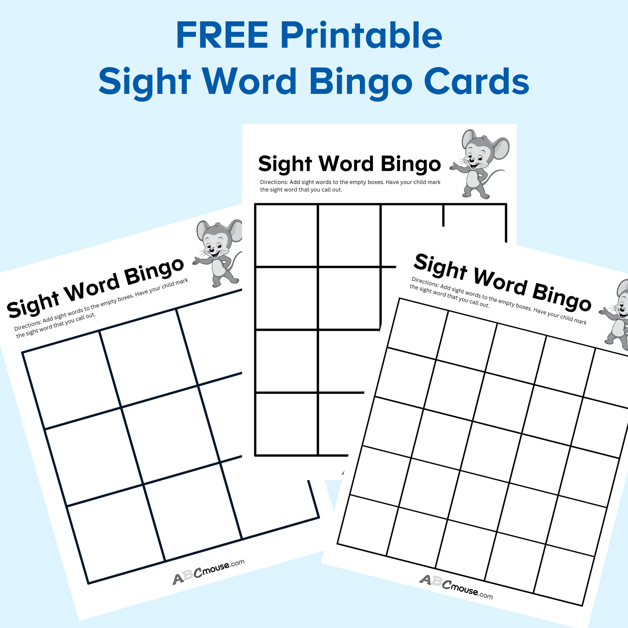Free Printable Sight Word Templates