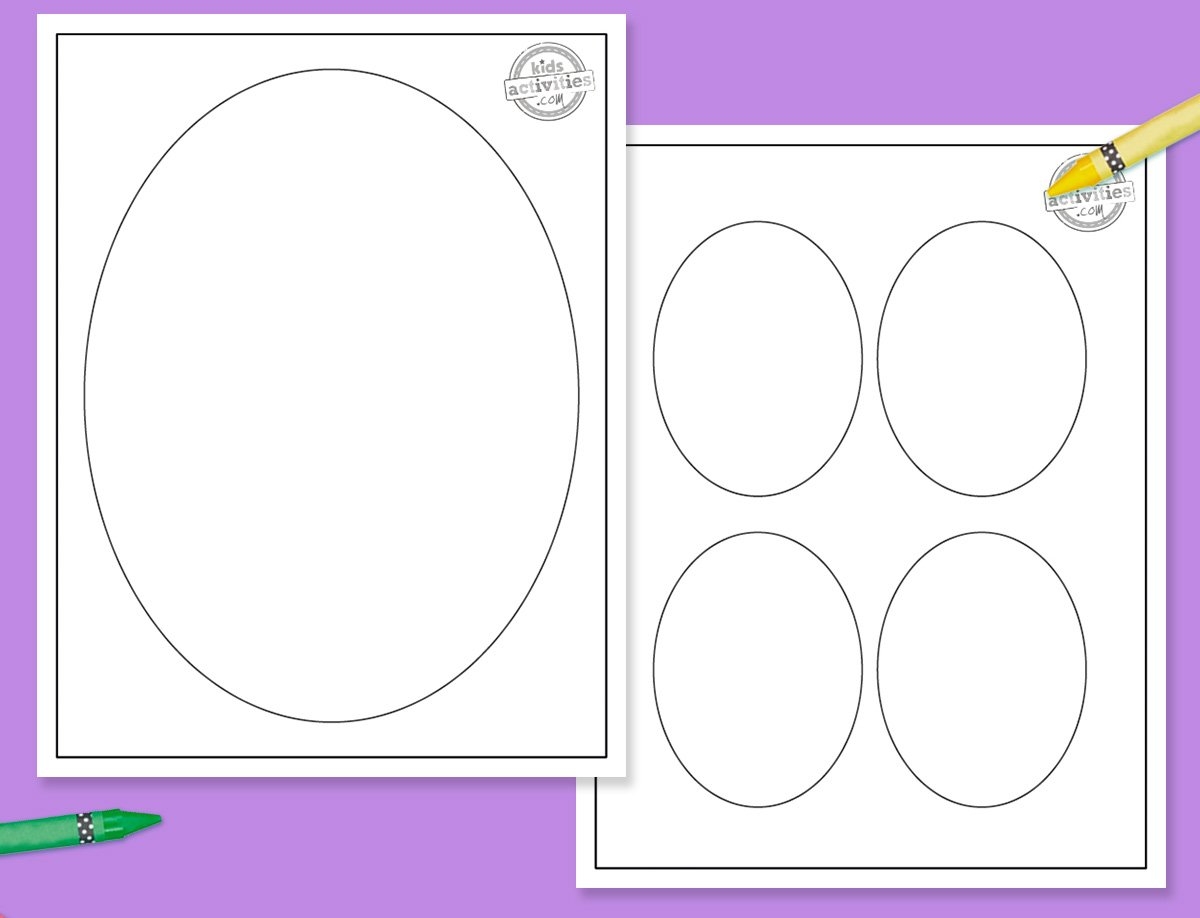 Free Printable Oval Templates 5 8 Free Printable Oval Templates 5 8