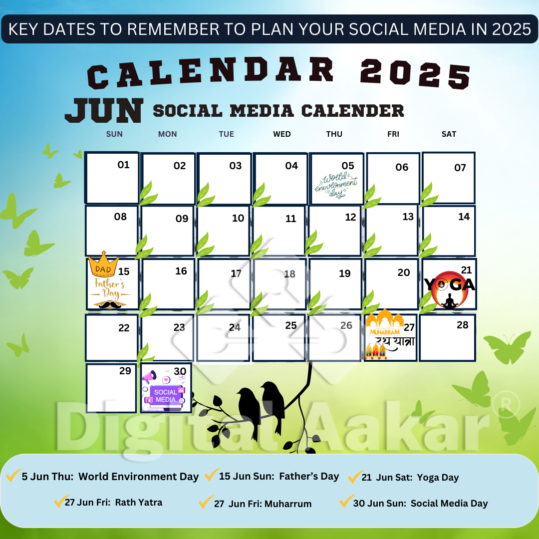 June Social Calendar 2025