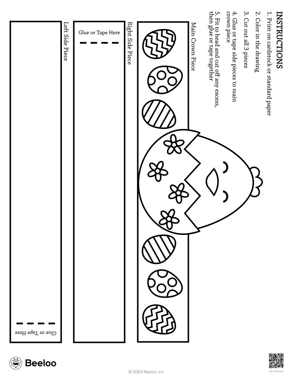 Springtime Easter themed Paper Hats Beeloo Printable Crafts And Activities For Kids