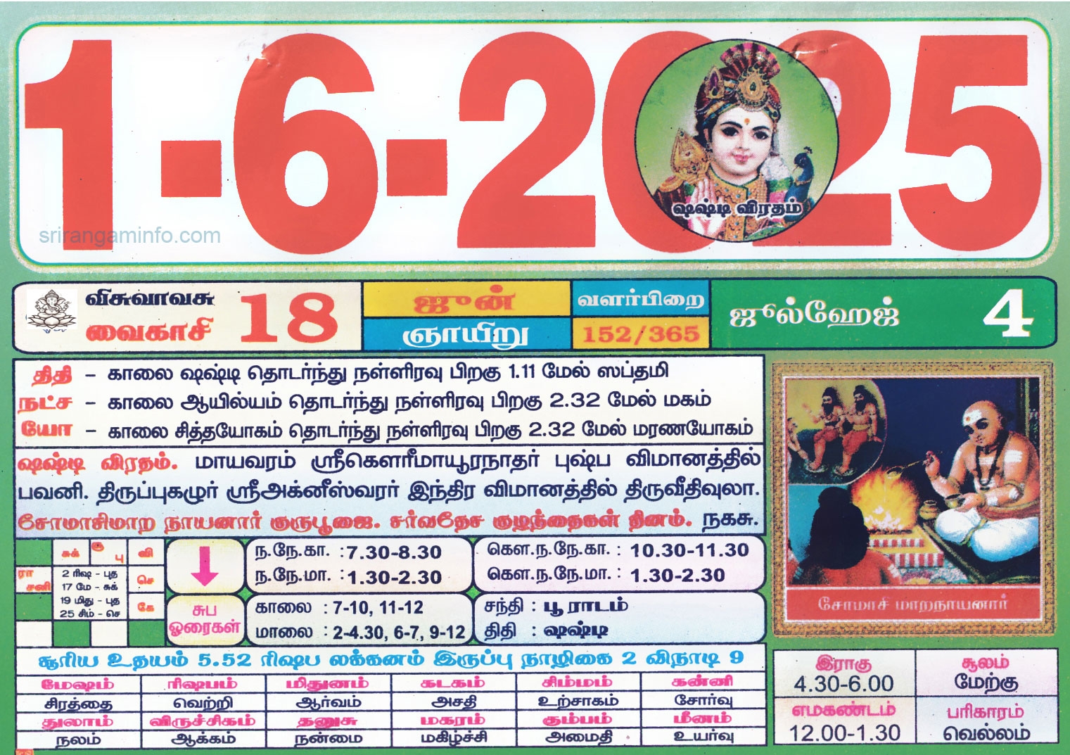 Tamil Daily Calendar 2025 Tamil Calendar 2025 Nalla Neram 