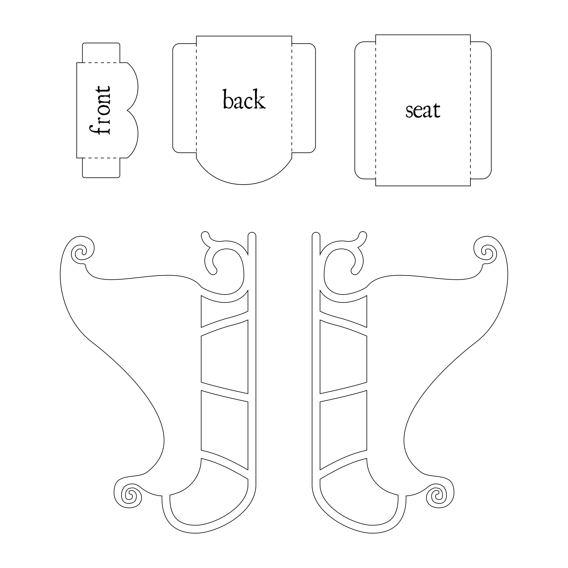 Templates Christmas Sleigh 15 Free PDF Printables Printablee