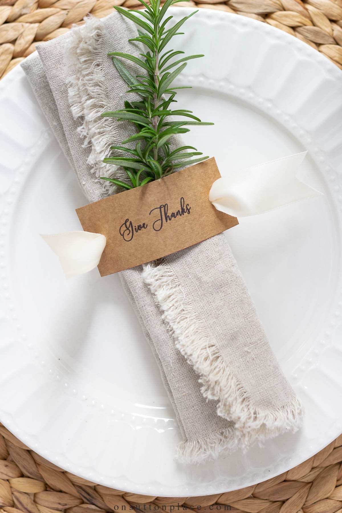 Free Printable Printable Napkin Ring Template