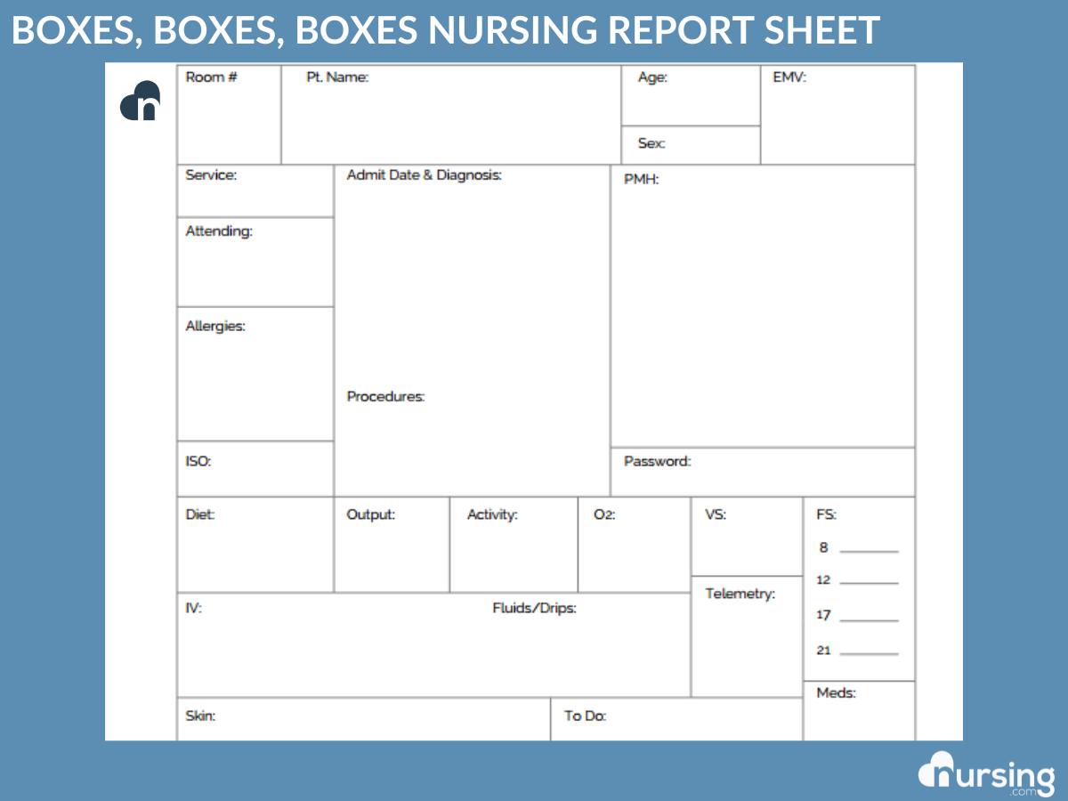 Ultimate Nursing Report Sheet Database U0026 Free Downloads