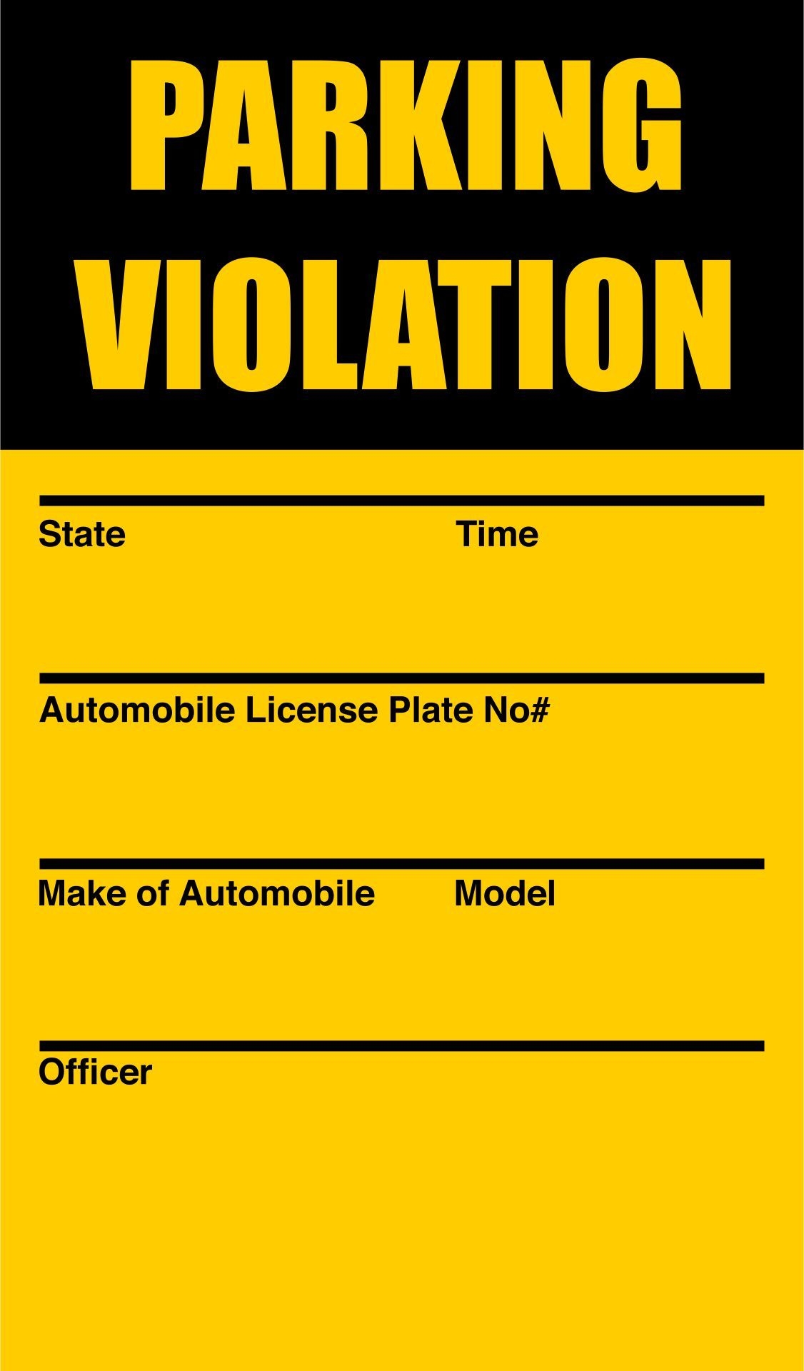 Violation Tickets 10 Free PDF Printables Printablee