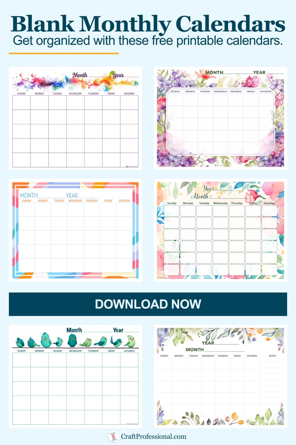 Free Large Printable Calendar