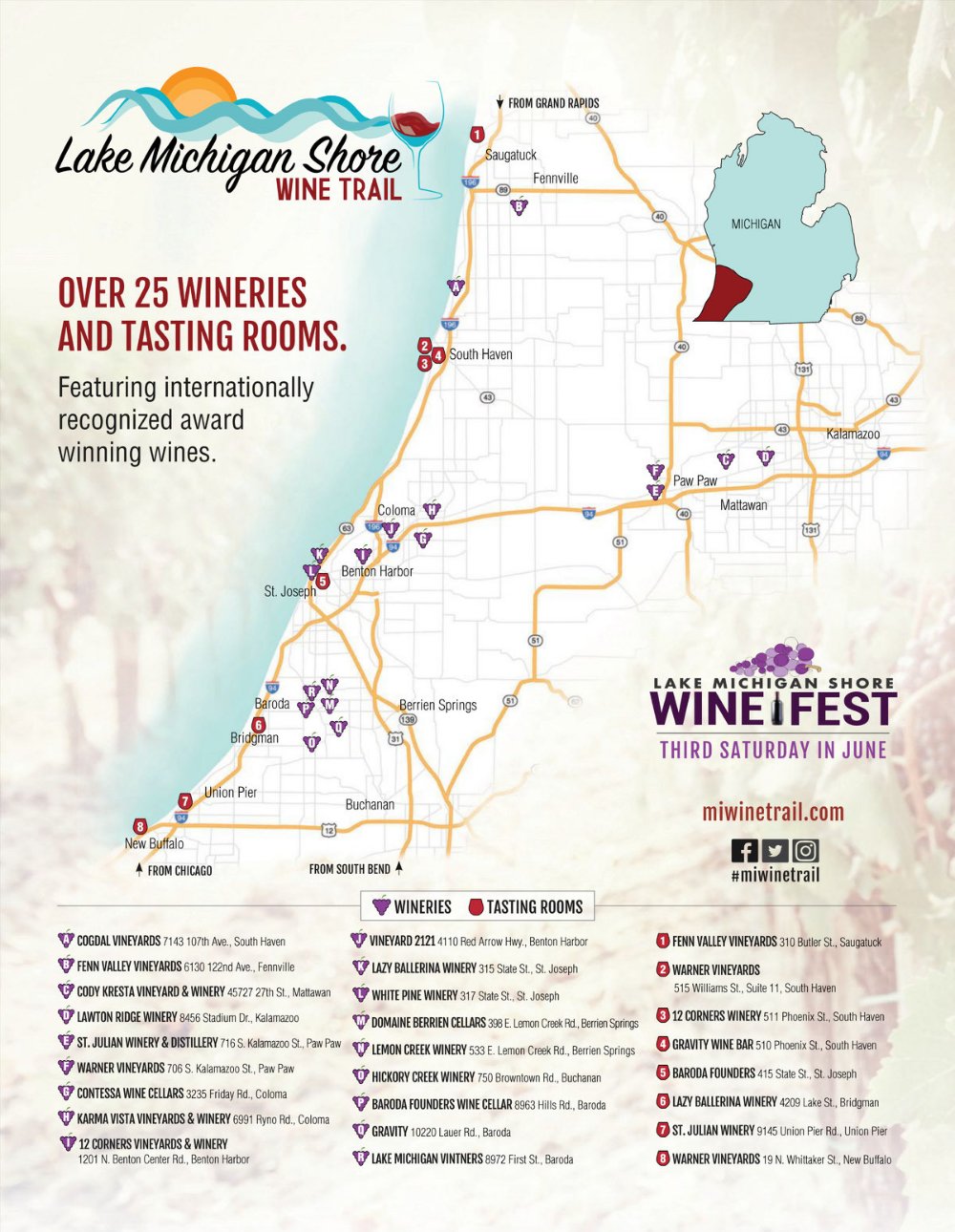 10 Michigan Ideas Michigan Winery Tour Michigan Wine Trail South Haven Mi