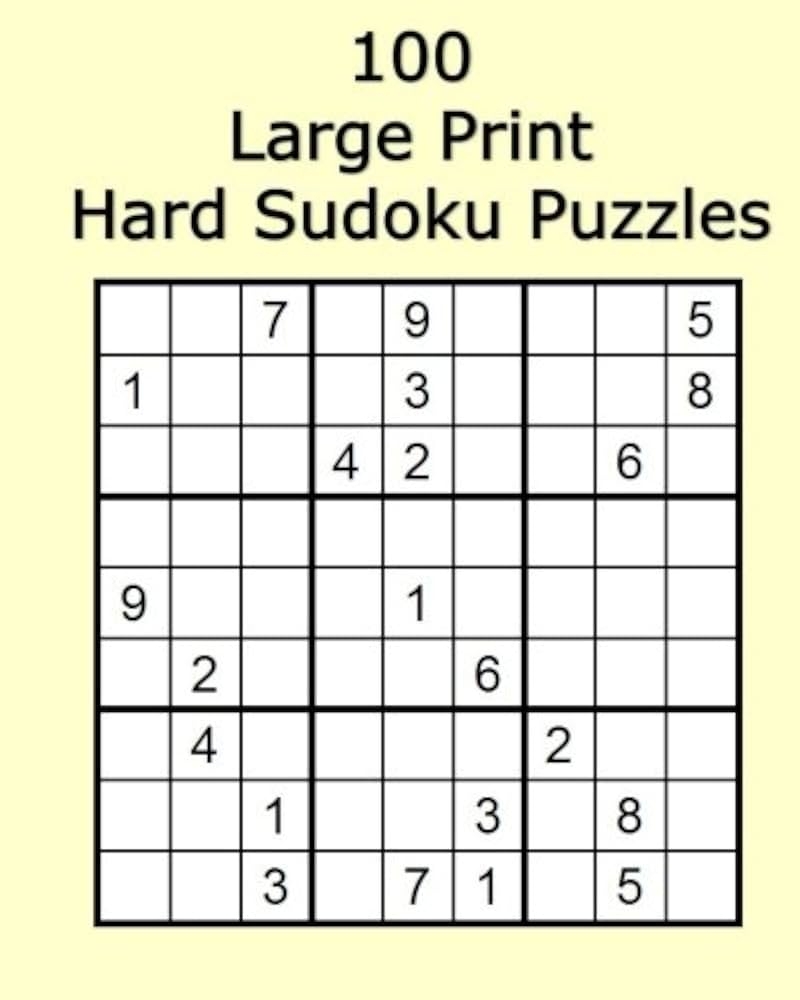 Printable Hard Sudoku Sheets