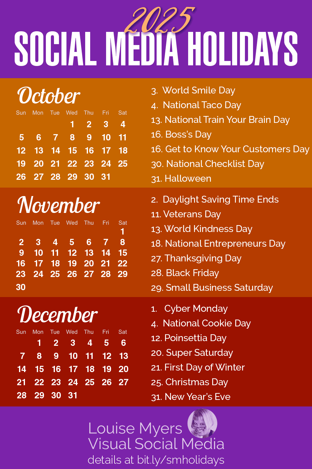 100 Social Media Holidays You Need In 2025 26 Indispensable LouiseM
