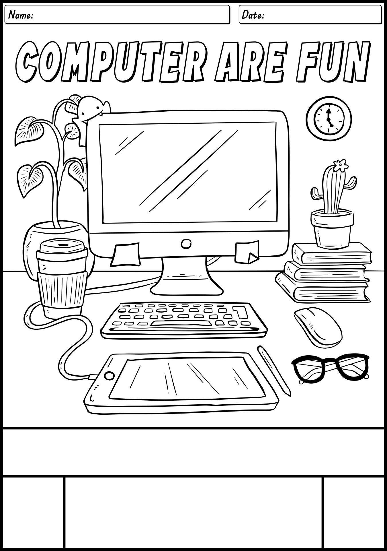 12 Computer Coloring Worksheets Free PDF At Worksheeto 12 Computer Coloring Worksheets Free PDF At Worksheeto
