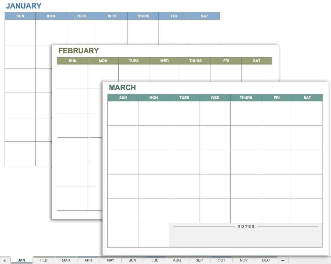 15 Free 2026 Monthly Calendar Templates Smartsheet 15 Free 2026 Monthly Calendar Templates Smartsheet