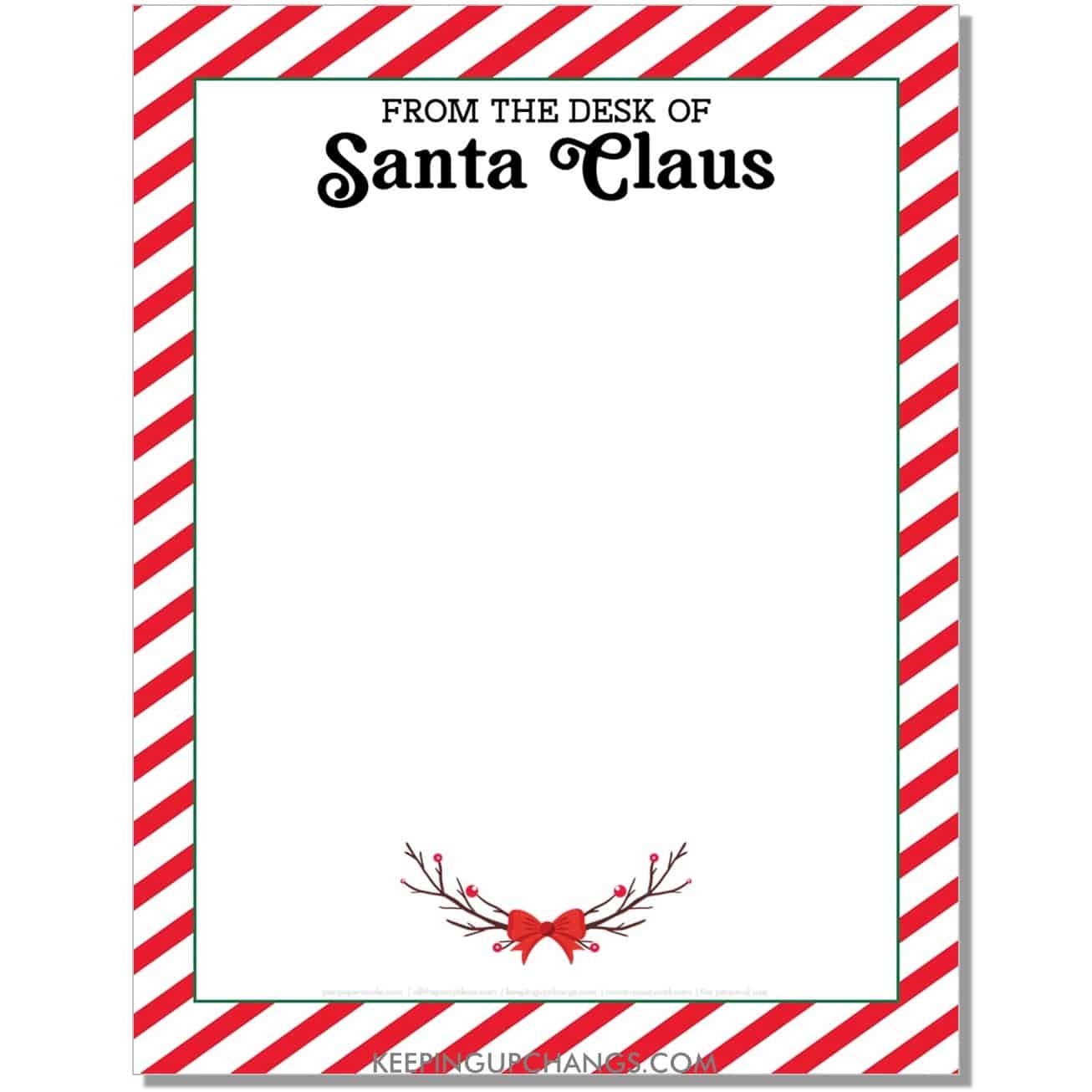 15 Free Santa Letterhead Printables TONS Of Variety 