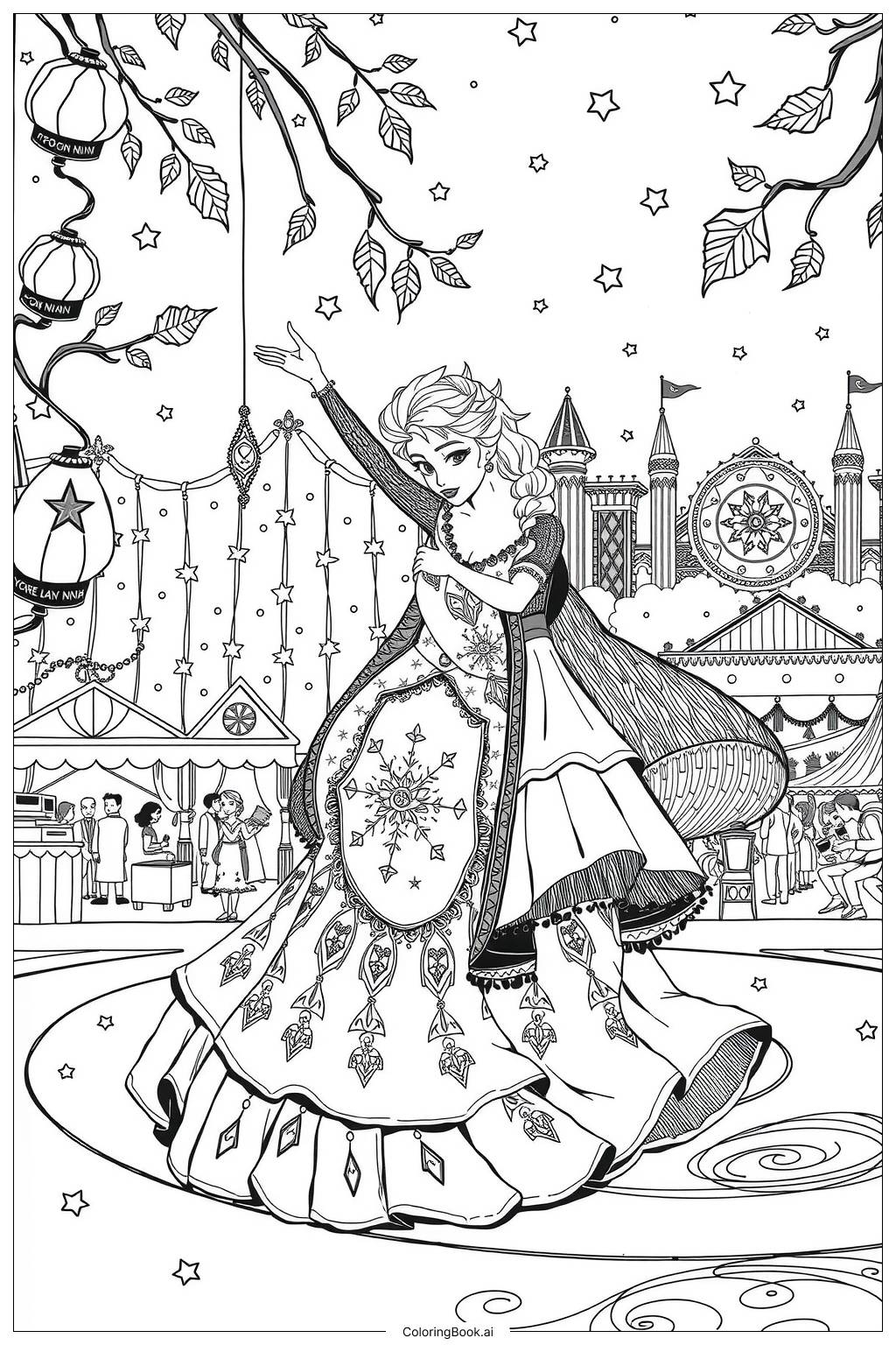 16 Elsa Coloring Pages Free PDF PNG Printables 