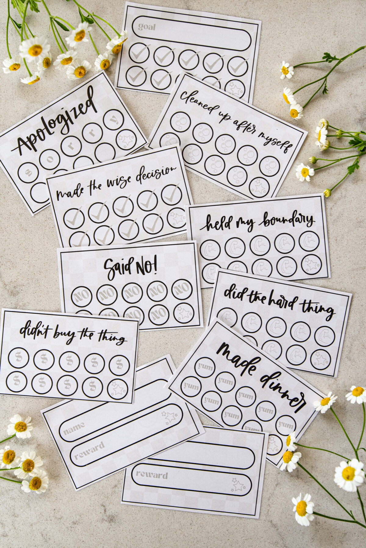 16 Free Printable Punch Cards For Adults Kids Hand Lettered 16 Free Printable Punch Cards For Adults Kids Hand Lettered