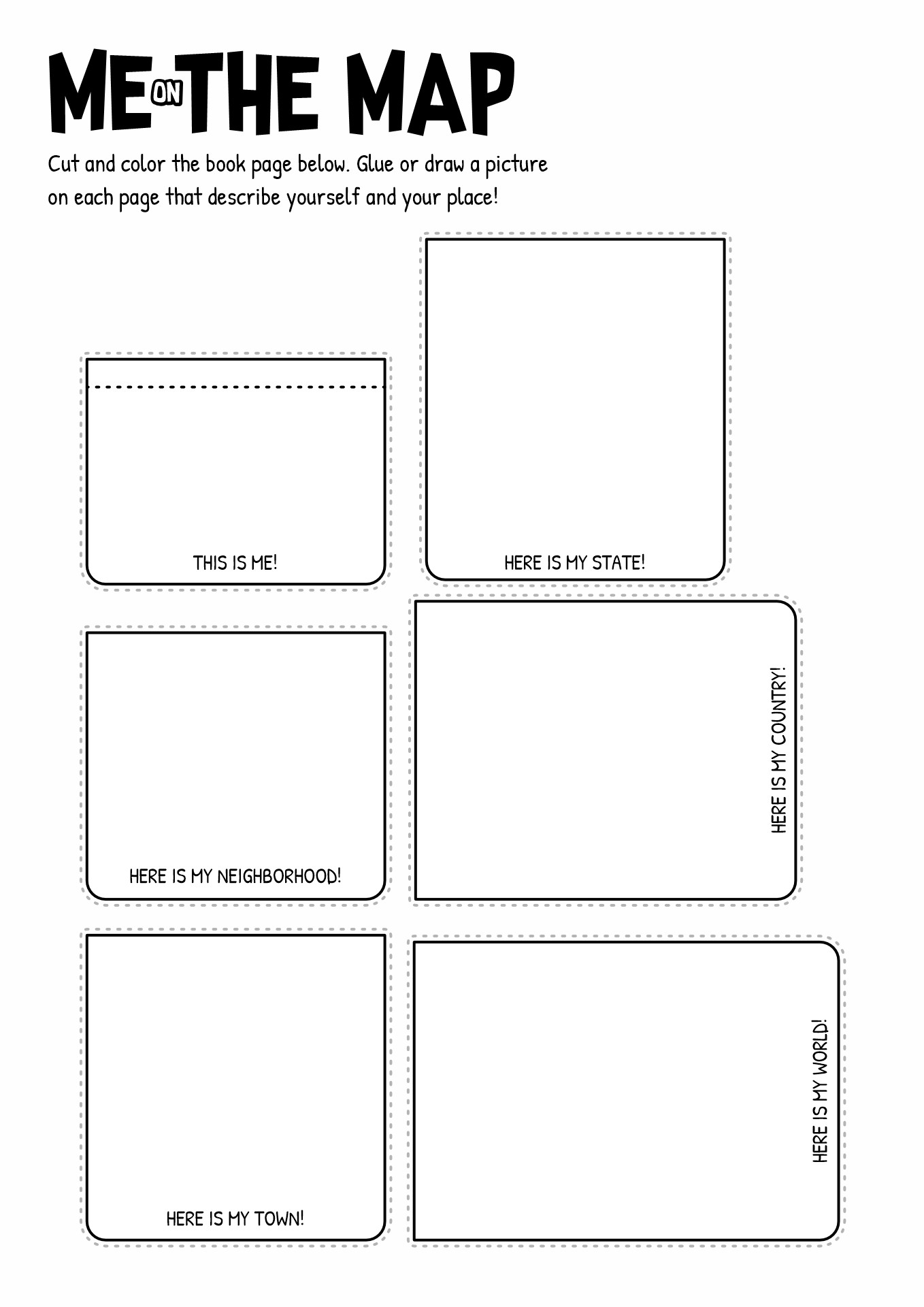 Me On The Map Free Printables