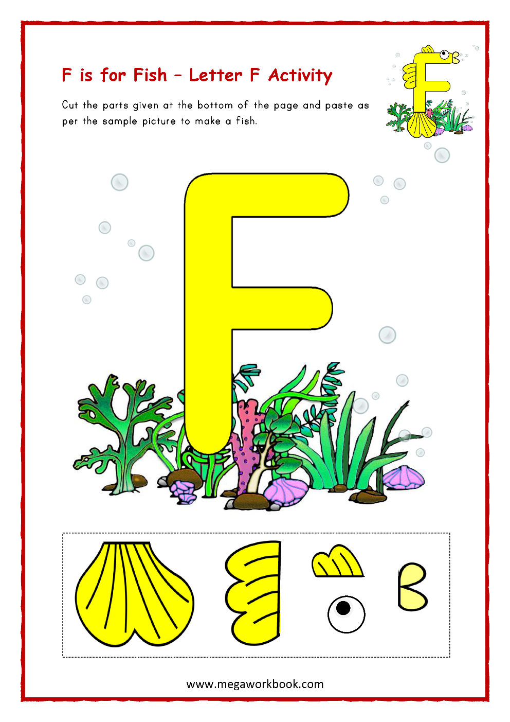 Printable Letter F Worksheets