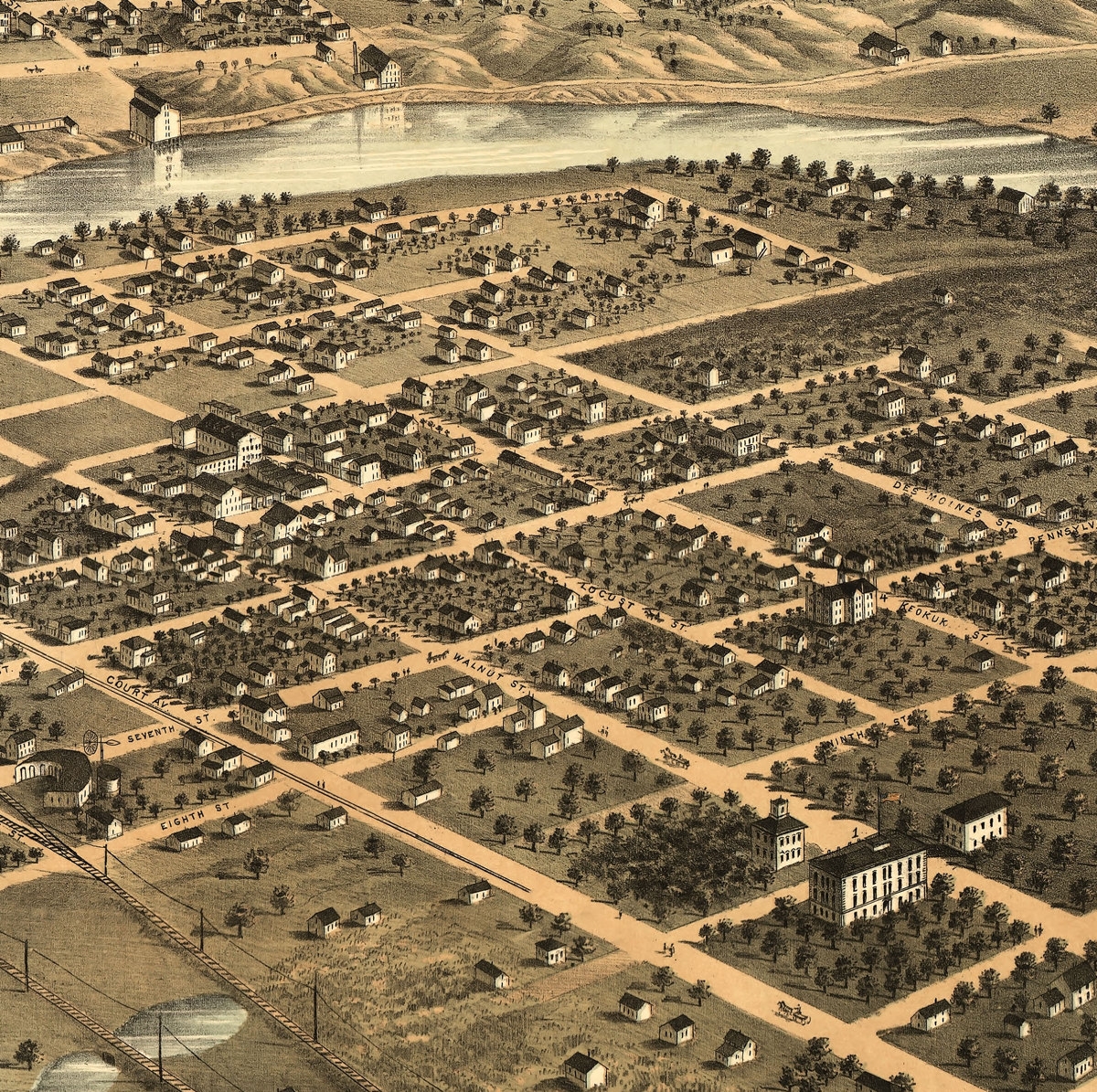 Printable Map Of Des Moines Iowa