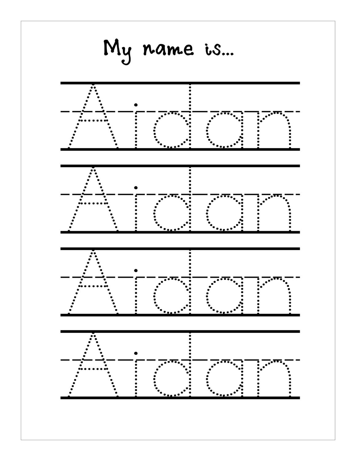 19 Free Printable Name Writing Practice Worksheets Kids Worksheets Library