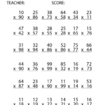 2 Digit By 2 Digit Multiplication Worksheets Math Multiplication Made By Teachers