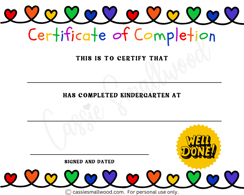 Free Printable Preschool Graduation Templates