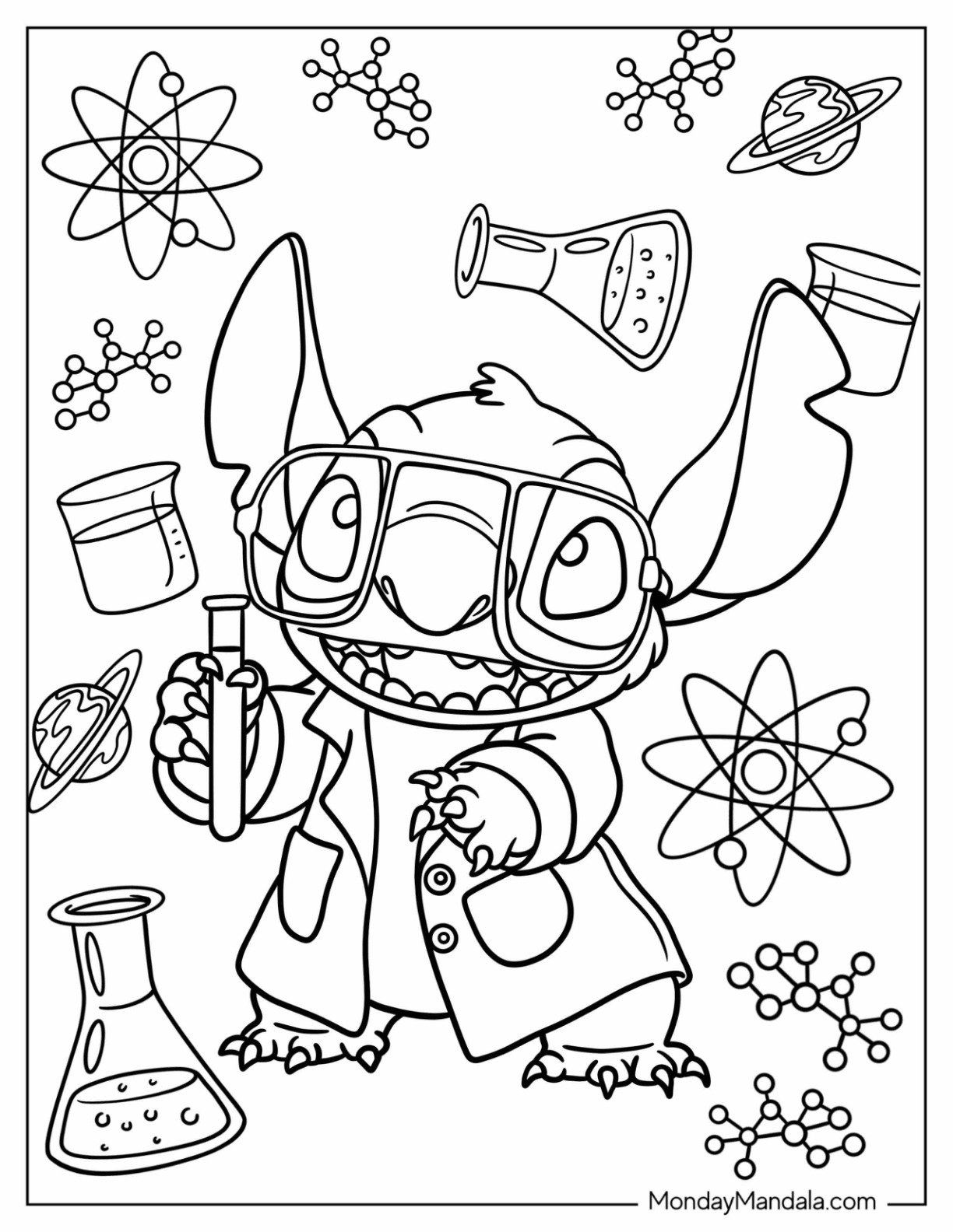 Science Coloring Sheets Printable