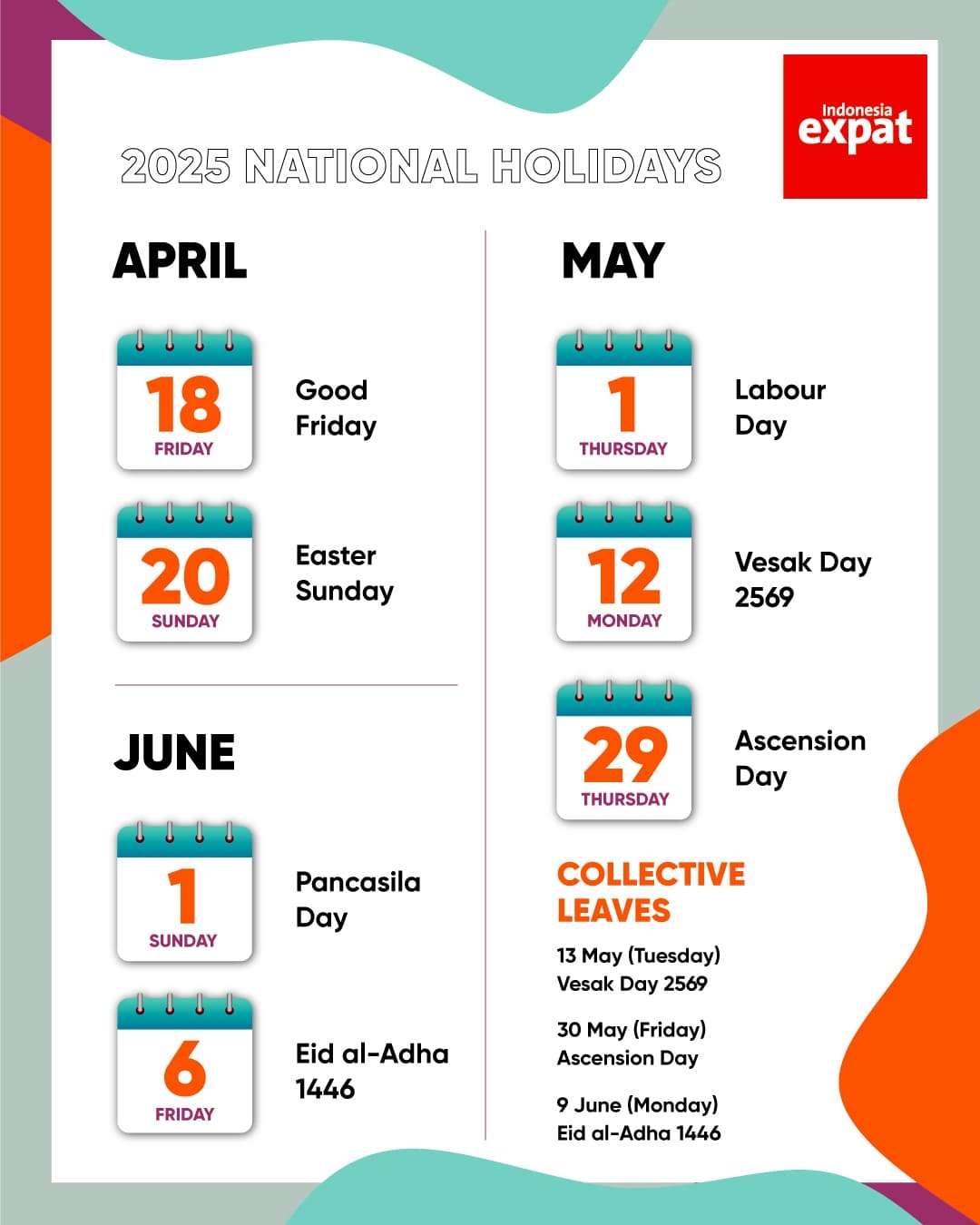 National Holiday Calendar June 2025 National Holiday Calendar June 2025