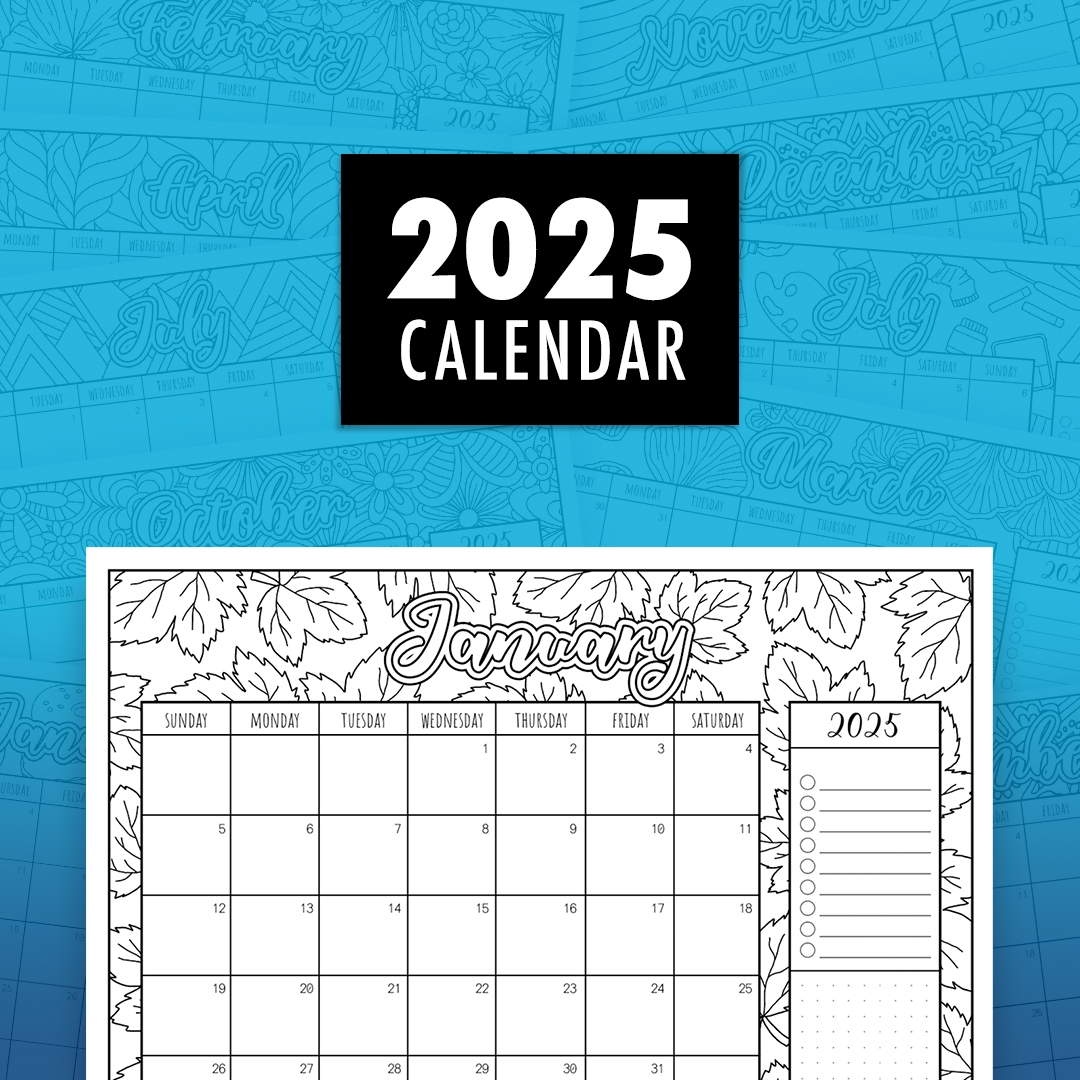 Color Calendar Printable