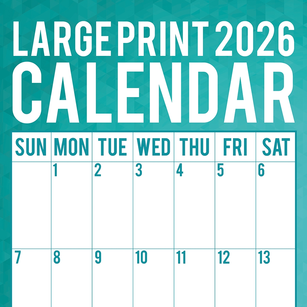 2026 Square Wall Calendar Large Print Calendar Wholesale Stationery