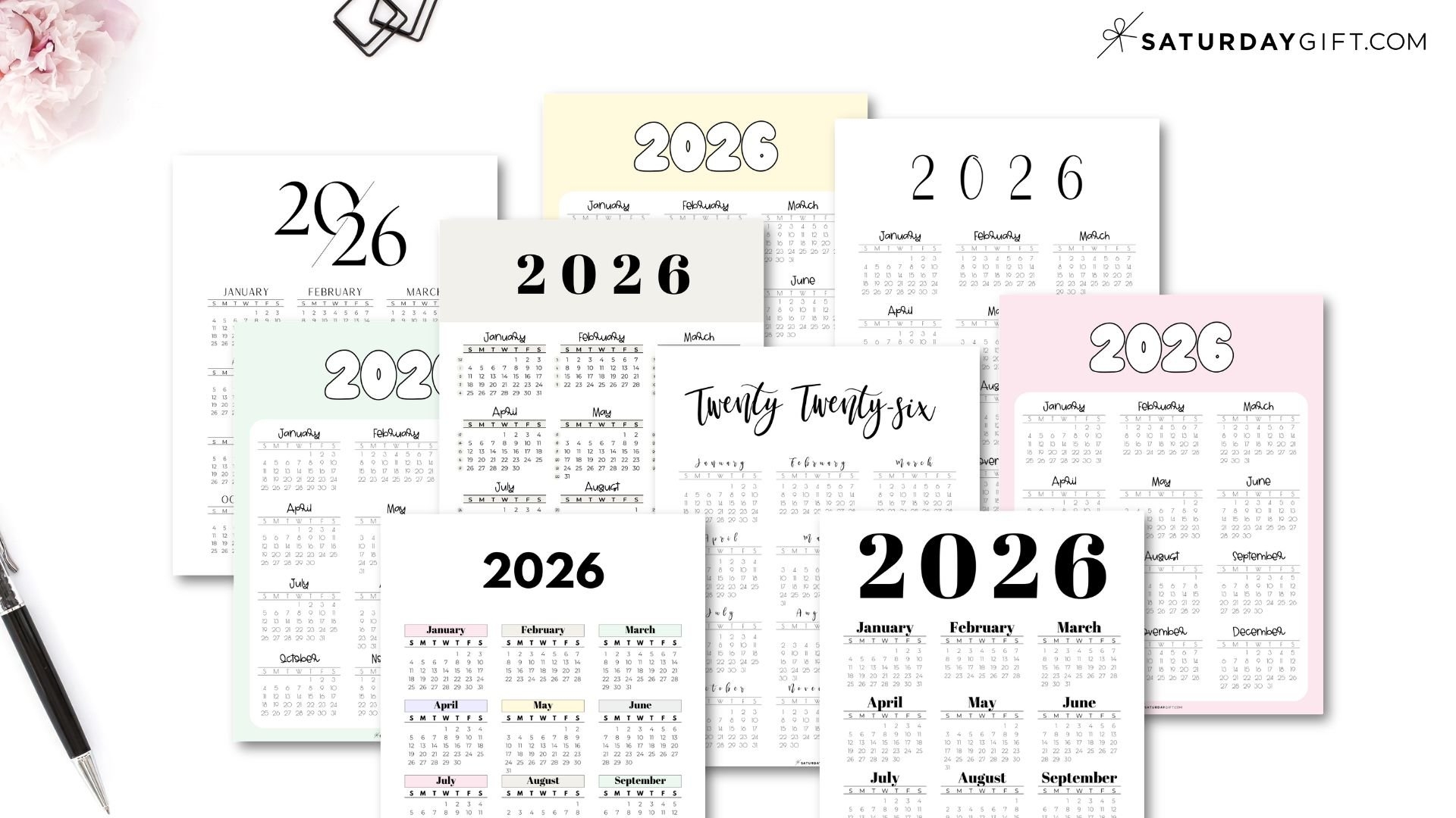 Free 2026 Calendar With Holidays Printable