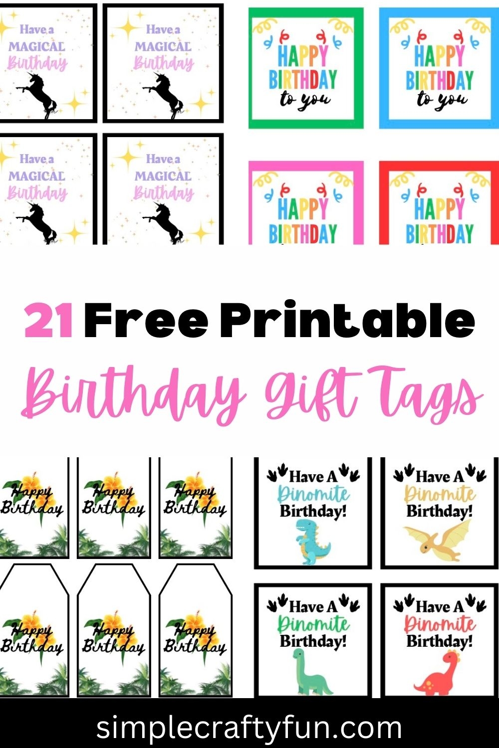 21 Free Printable Happy Birthday Gift Tags And Templates 