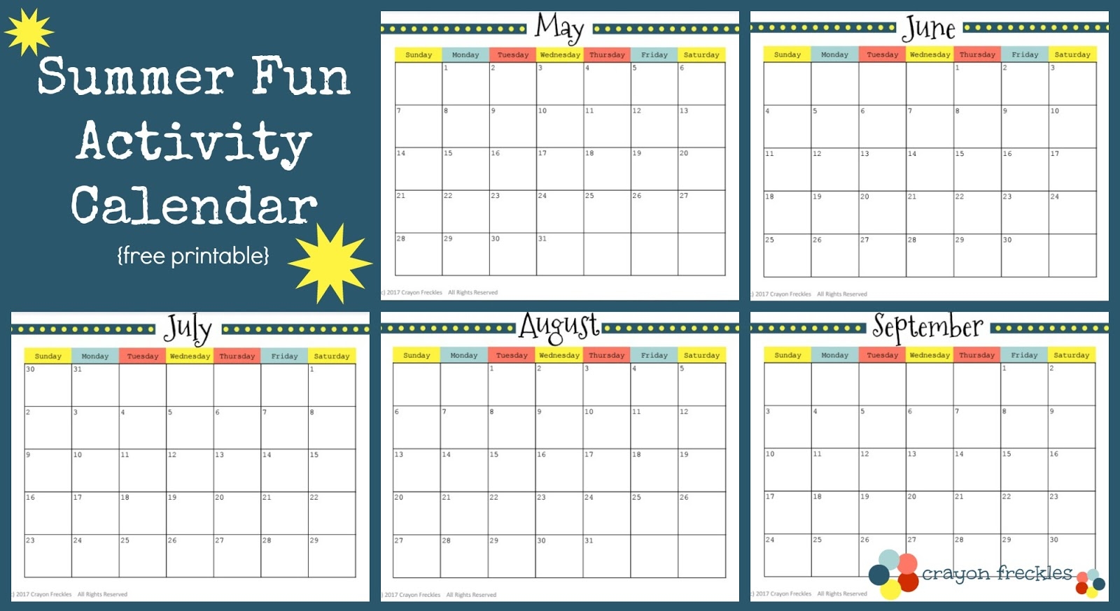 25 Summer Activities And Free Printable Calendar free Printable Do Play Learn
