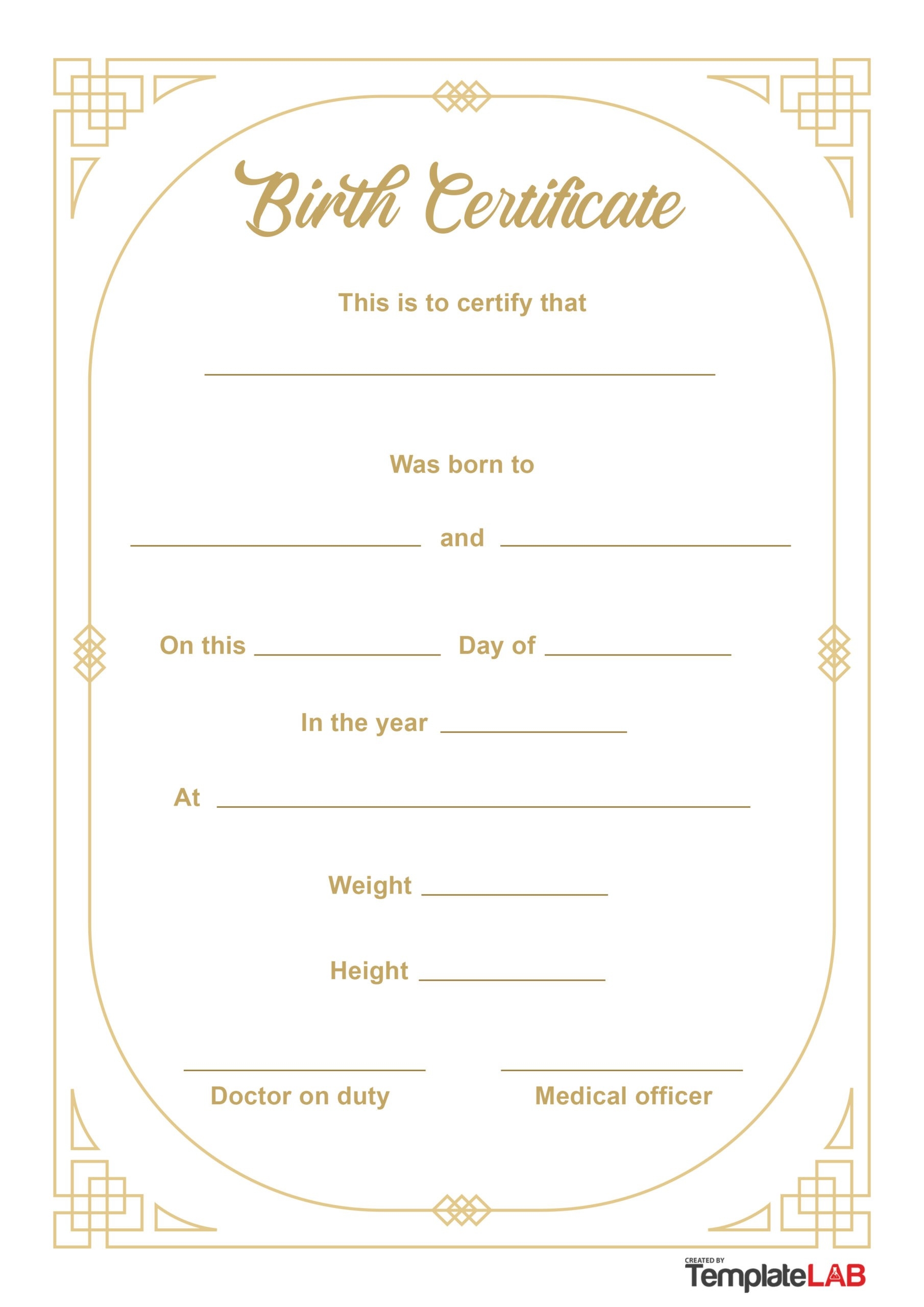 27 Birth Certificate Templates Word PPT PDF TemplateLab